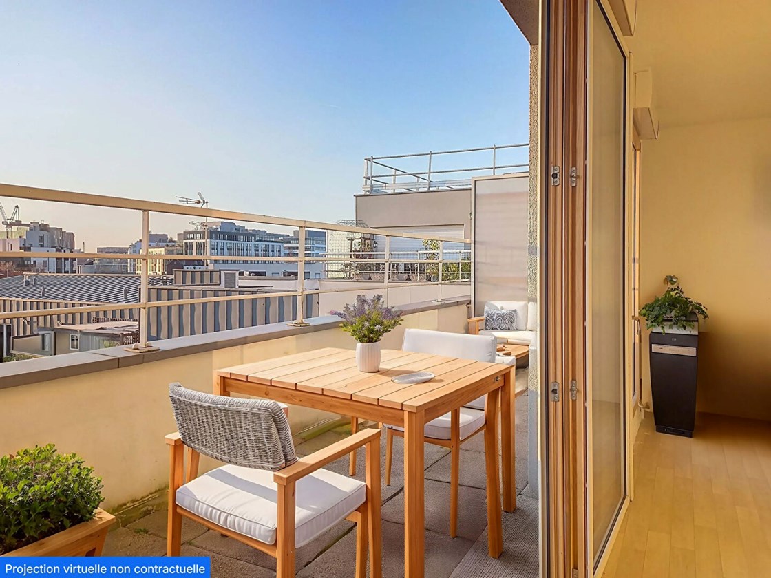 3 Pièces, terrasse et parking - Vue