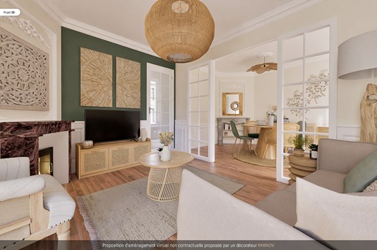 Appartement Paris 3 pièces 66.18 m²