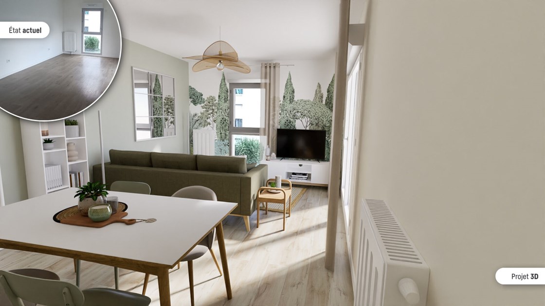 Appartement 3 pièces 52 m2 - Melun