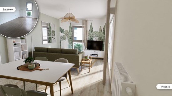 Appartement 3 pièces 52 m2 - Melun