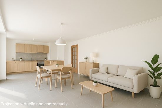 Appartement F3 de 74.84 m2 avec garage et cave à Rouen