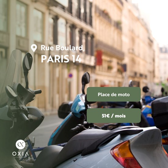 Emplacements parking moto - Paris 14