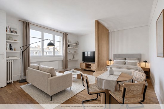 Studio avec vue sur les Invalides et Tour Eiffel