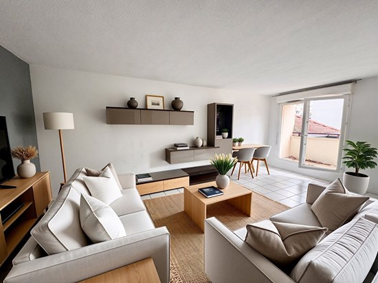 Appartement Rouen 2 pièces 48m² avec terrasse et parking