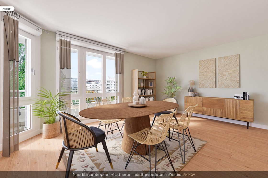 Issy-les-Moulineaux- Grand 2 pièces avec balcon et parkings