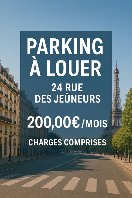 Parking rue des Jeuneurs