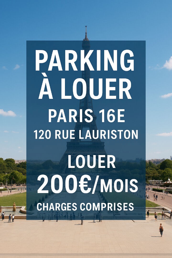 Parking rue Lauriston