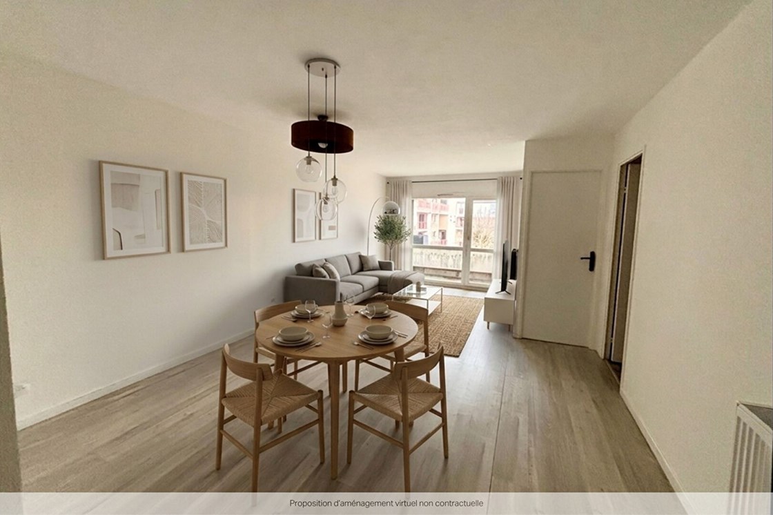 Grand 2 pièces 60 m² - Proche toutes commodités