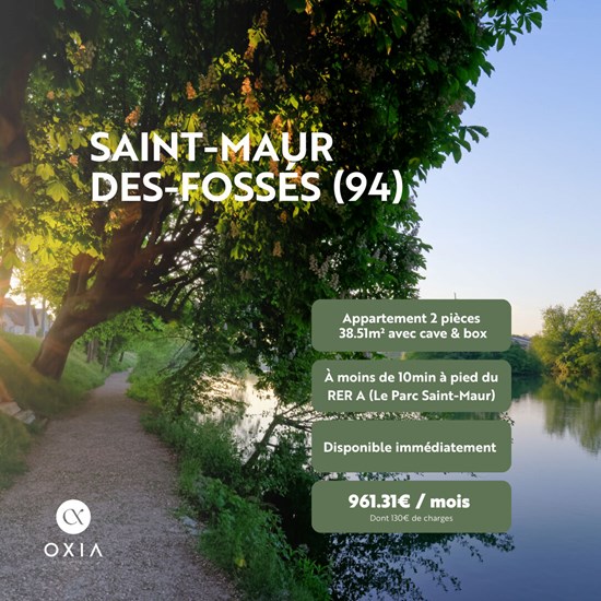 Appartement Saint Maur Des Fosses 2 pièces 38.51 m²
