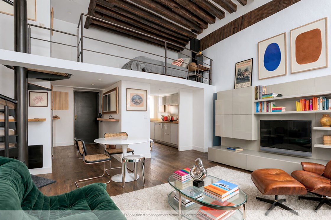 Rue Charlot -  Appartement au sein d'un Hôtel Particulier du XVIIIe siècle