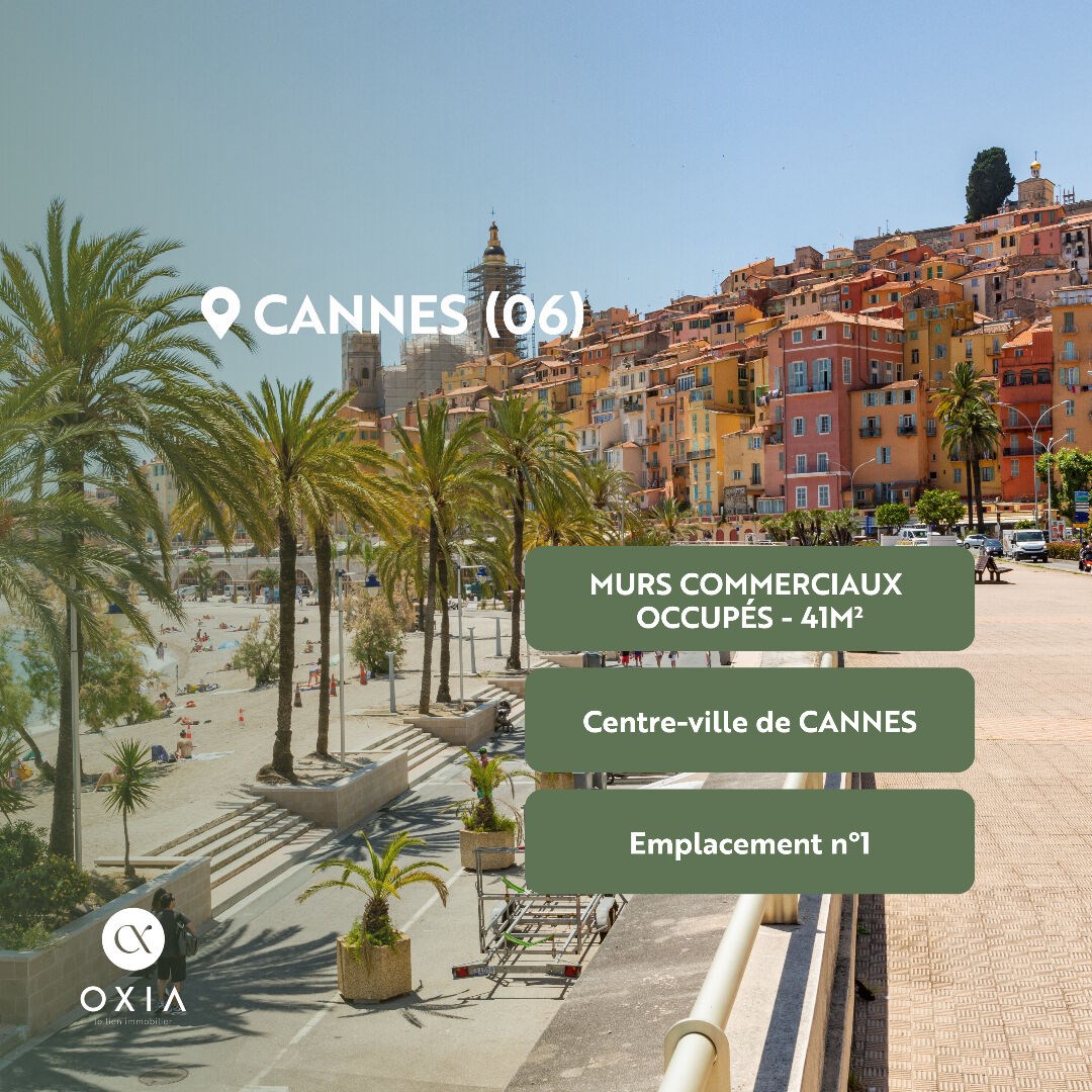 CANNES CENTRE  MURS COMMERCIAUX OCCUPÉS  EMPLACEMENT N°1 BIS