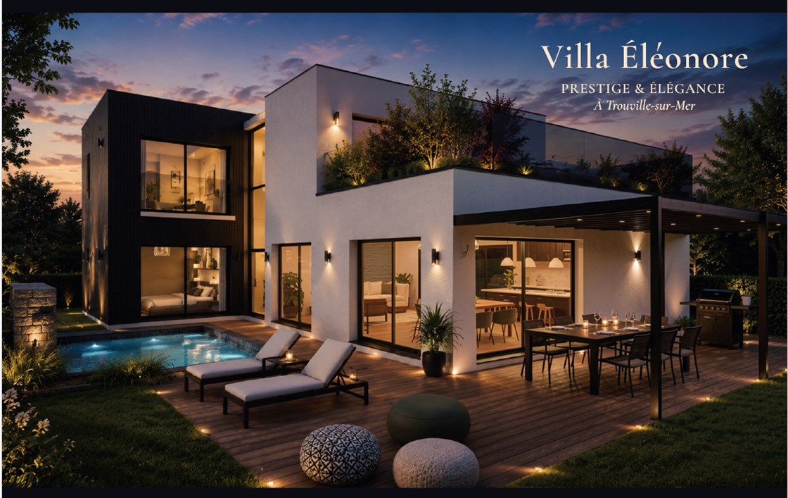 TROUVILLE-SUR-MER ? VILLA D'ARCHITECTE CONTEMPORAINE